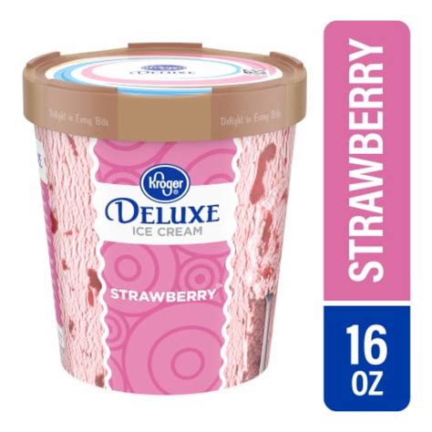 Kroger® Deluxe Strawberry Ice Cream Pint, 16 oz - Kroger