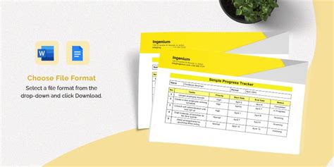 Project Progress Tracker Template in Word, Google Docs - Download | Template.net