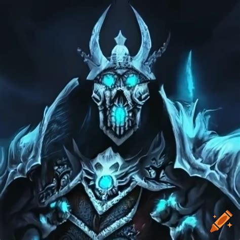 Lich king artwork on Craiyon