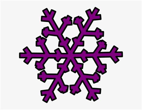 Purple Snowflake Clip Art at Clker.com - vector clip art online - Clip Art Library