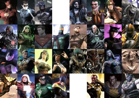 DC Injustice Gods Among Us Characters by MnstrFrc on DeviantArt