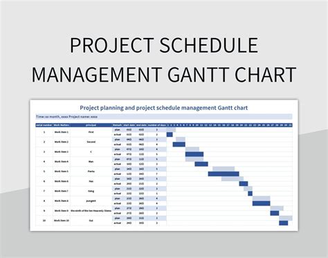 Gantt Chart Project Timeline Template Excel - Infoupdate.org