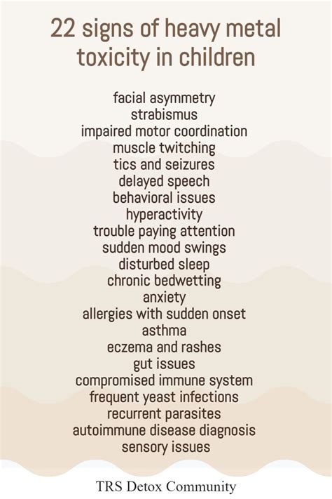 22 signs of heavy metal toxicity in children – Artofit