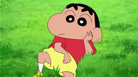 Shin Chan In Red Dress On Green Grass HD Shin Chan Wallpapers | HD Wallpapers | ID #82182