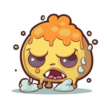 Whining Clipart Cartoon Angry Orange Cartoon Character Cartoon Character Vector Illustration ...