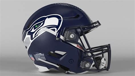 SEATTLE SEAHAWKS Helmet Football NFC WEST PBR 3D model | CGTrader