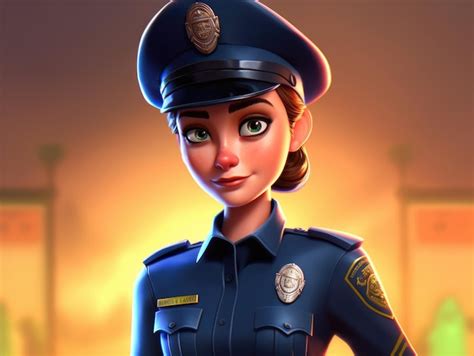 Police Officer Cartoon Character | Premium AI-generated image