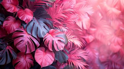 Premium Photo | Summer Tropical Leaves Background