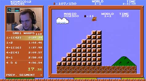 Super mario bros world record speedrun - upotskills