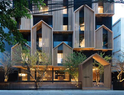 Octane Architect & Design Have Completed A Thai Apartment Building With Gabled Accents ...