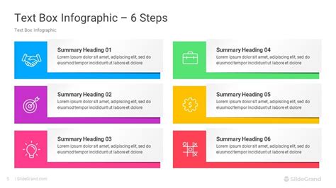 Text Box Infographics PowerPoint Template Designs - SlideGrand