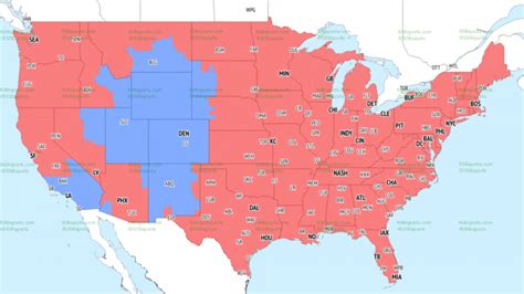 NFL Week 14 Coverage Map 2023: TV Schedule FOX & CBS