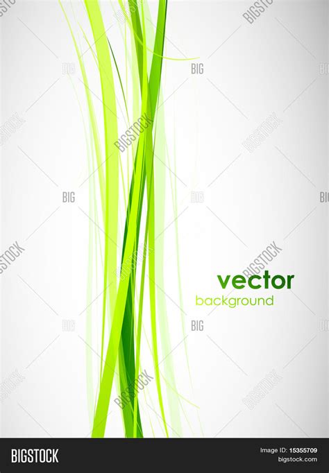 Green Lines. Abstract Vector Vector & Photo | Bigstock