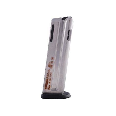 Bullseye North | Walther P22 Magazine .22LR 10 Round Steel Nickel Plated 2659336