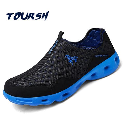 Aliexpress.com : Buy TOURSH Aqua Water Shoes Men Quick Dry Beach Outdoor Water Shoes Beach ...