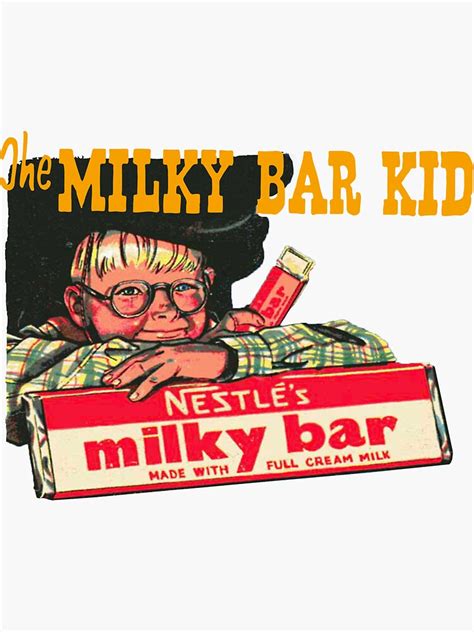 "Milky Bar Kid" Sticker for Sale by GRAFIKA65 | Redbubble