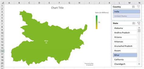 Dynamic Filled map in Excel - PK: An Excel Expert