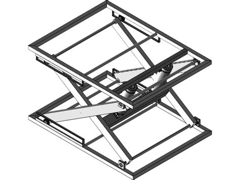 DIY Scissor Lift Table | 3D CAD Model Library | GrabCAD