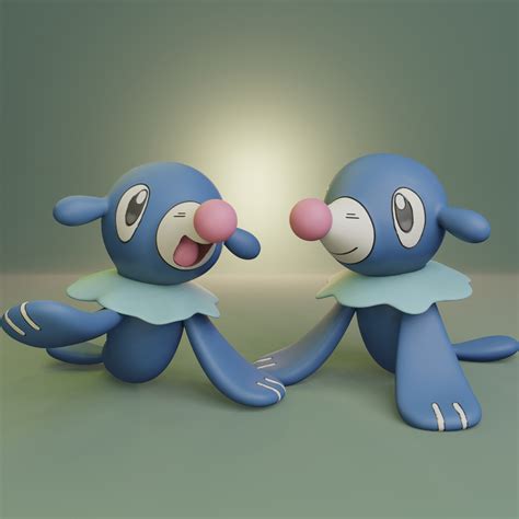 Free STL file Pokemon - Popplio with 2 poses 🐉・Design to download and 3D print・Cults