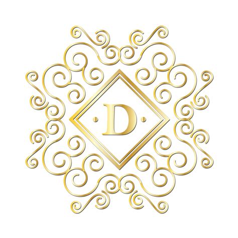 Letter D, Gold Monogram Free Stock Photo - Public Domain Pictures