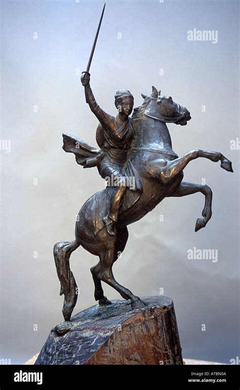 Bronze metal statue of Rani Laxmibai of Jhansi on horse India Asia Indian art Asian sculpture ...