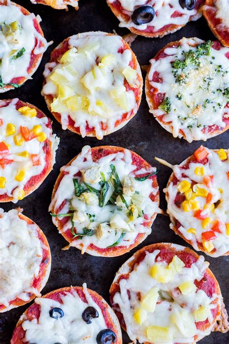 Mini Pizza Bagels (Plus kid friendly topping ideas!) - Sprouting Wild Ones