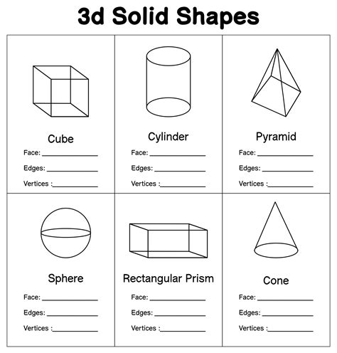 Solid Figures Names And Shapes