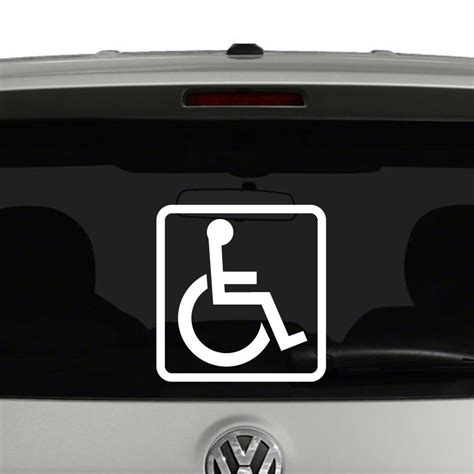 Handicap Wheelchair Vinyl Decal Sticker