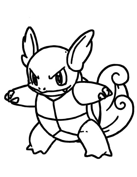 Pokemon Coloring Pages Squirtle - Free Printable Templates