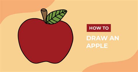 Apple Drawing For Kids