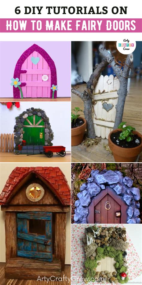 6 Beautiful DIY Fairy Door Craft Ideas - Arty Crafty Crew