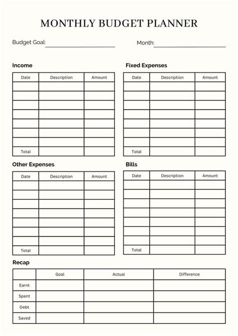 Free personalized monthly planner templates to print | Canva