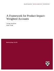 Measuring Product Impact: Framework & Financial Analysis | Course Hero