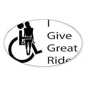 Handicap Funny Stickers - CafePress