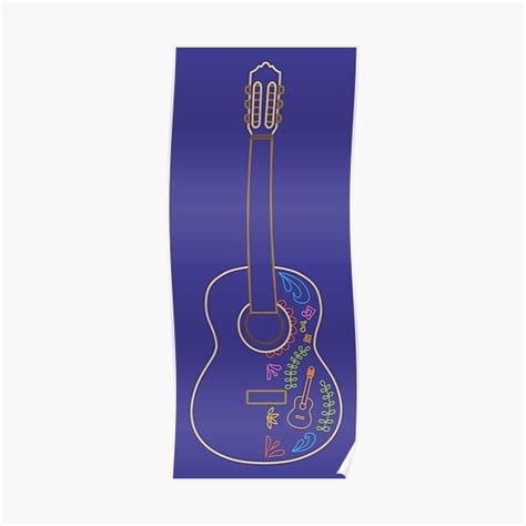 "Coco Guitar" Poster by allipichette | Redbubble