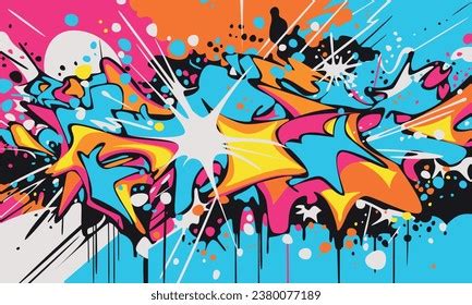 Graffiti Pop Art Background On Wall Stock Vector (Royalty Free) 2380077189 | Shutterstock