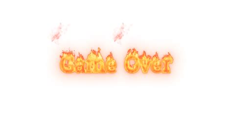 Fire Text Game Over Effect | FootageCrate - Free FX Archives