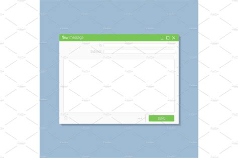 Email blank template | Technology Illustrations ~ Creative Market