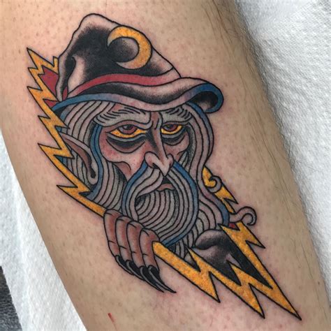 Aggregate more than 67 traditional wizard tattoo flash latest - in.cdgdbentre