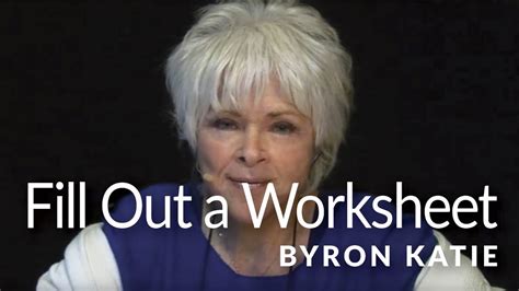 Byron Katie Judge Your Neighbor Worksheet Pdf