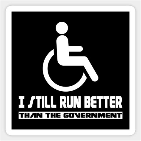 Wheelchair Disability Gift Funny Handicap - Wheelchair User - Sticker | TeePublic