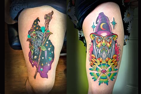 Share 72+ traditional wizard tattoo flash best - in.coedo.com.vn