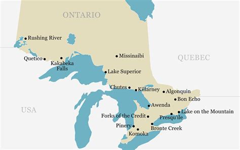 Map Of Southern Ontario Provincial Parks | DelbertLavina