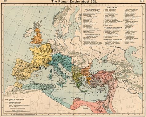 Ancient Map of the Western Roman Empire