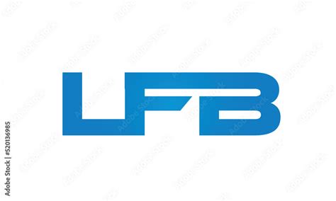 Connected LFB Letters logo Design Linked Chain logo Concept Stock Vector | Adobe Stock