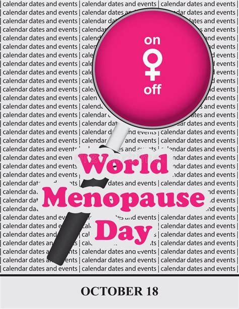 World Menopause Day stock vector. Illustration of design - 259319676