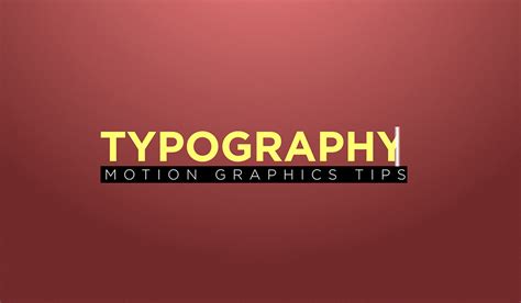 Video Tutorial: 3 Motion Graphics Typography Tips for After Effects