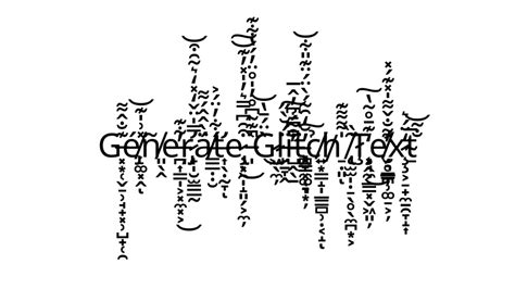 Glitch Text Generator - Write in Glitch Text - Capitalize My Title