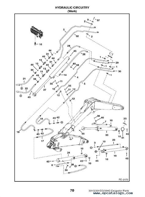 Bobcat 331 & 331E & 334 G-Series Excavator Parts Manual