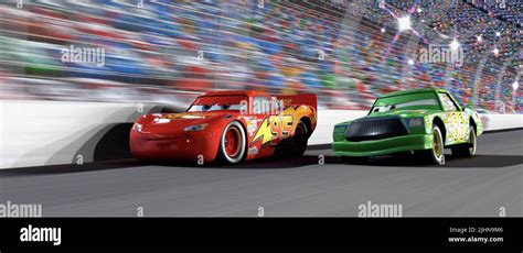 LIGHTNING MCQUEEN, CHICK HICKS, CARS, 2006 Stock Photo - Alamy